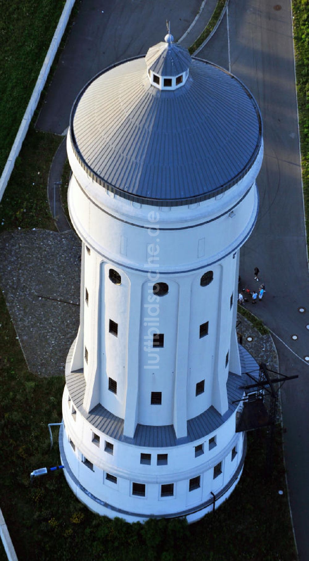 Eilenburg von oben - Wasserturm in Eilenburg