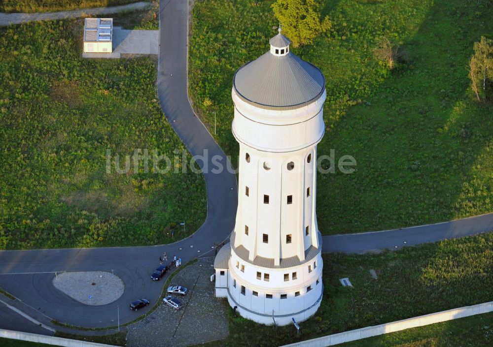 Eilenburg von oben - Wasserturm in Eilenburg