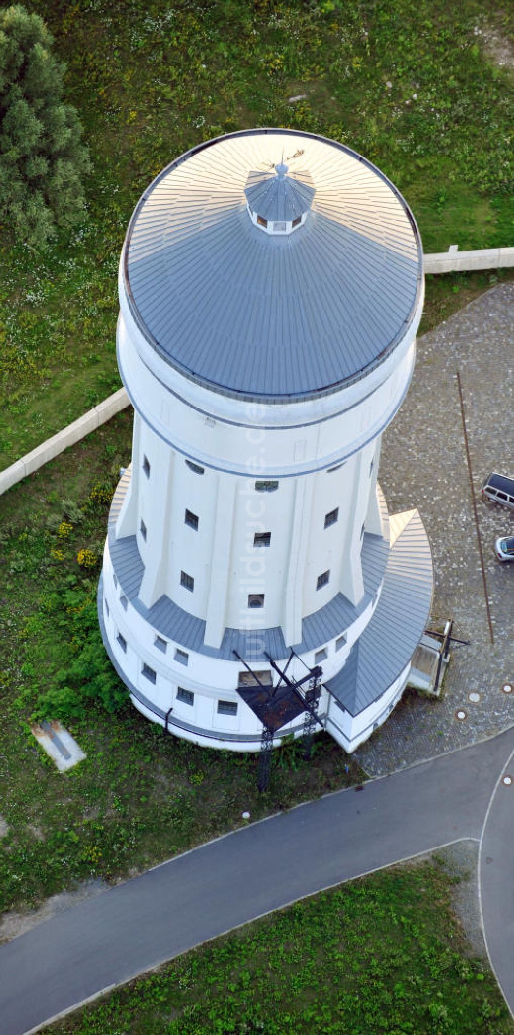 Eilenburg von oben - Wasserturm in Eilenburg