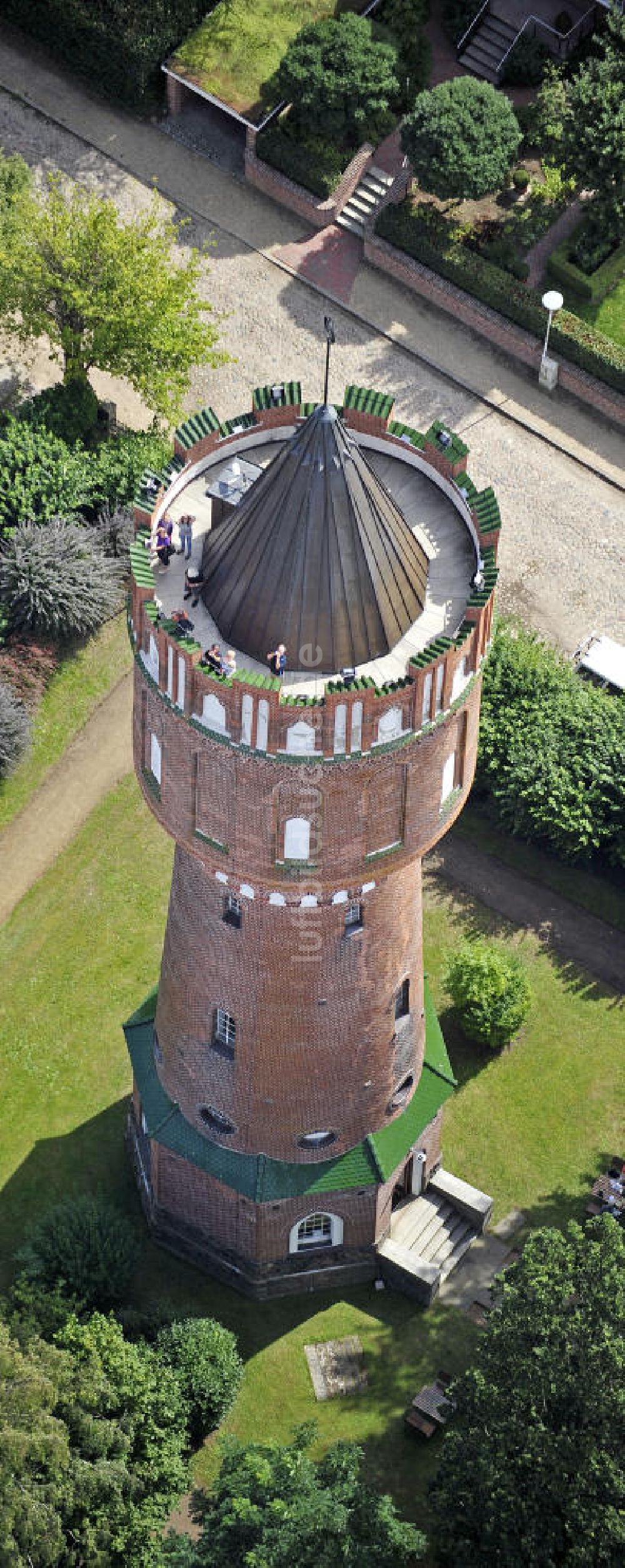 Eutin von oben - Wasserturm Eutin