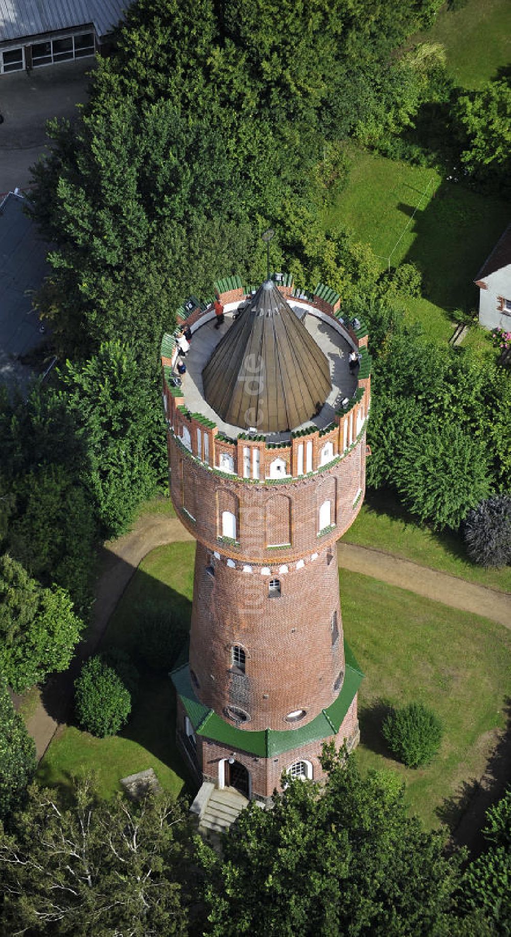 Eutin von oben - Wasserturm Eutin