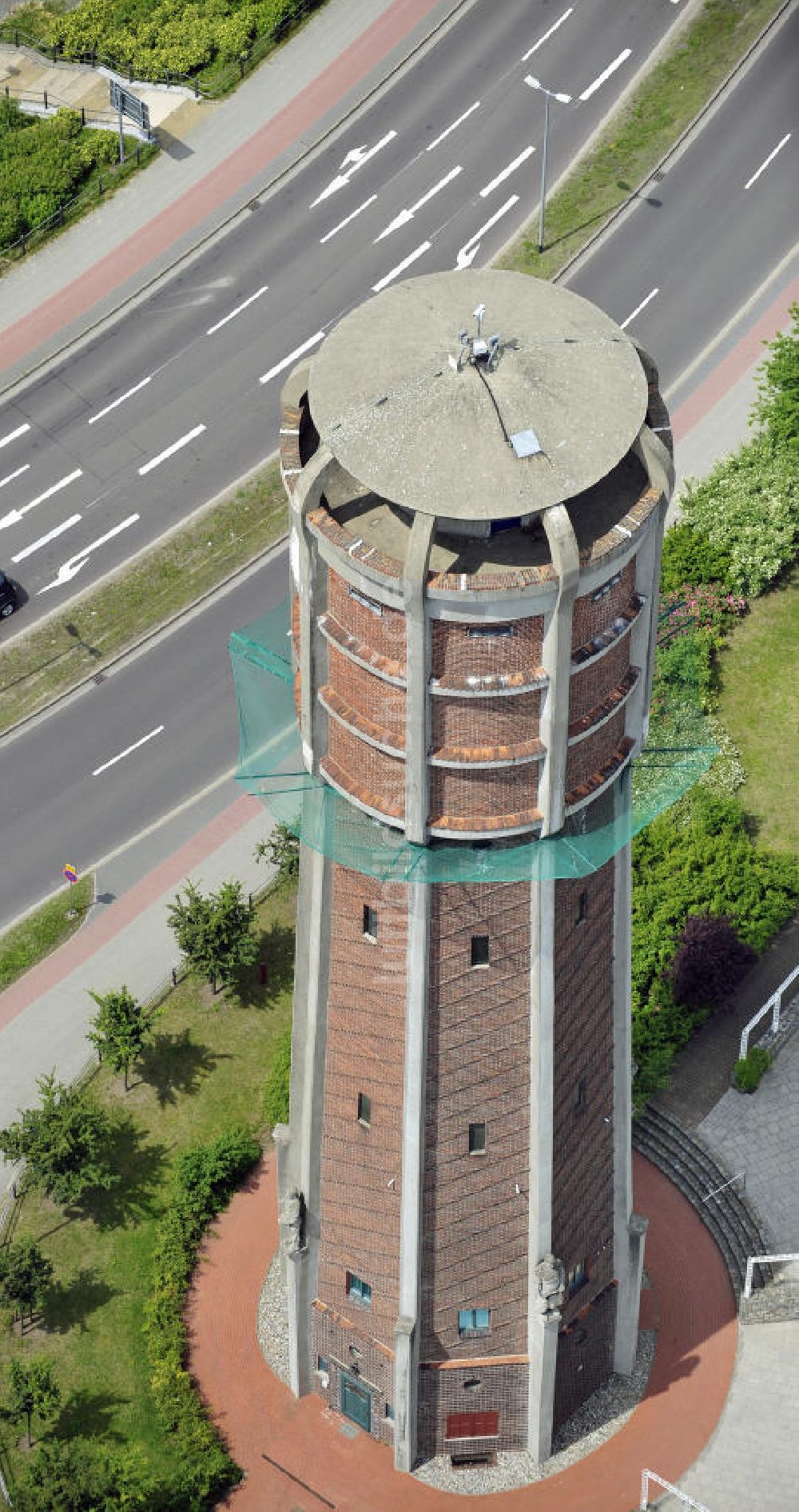 Luftbild Genthin - Wasserturm in Genthin