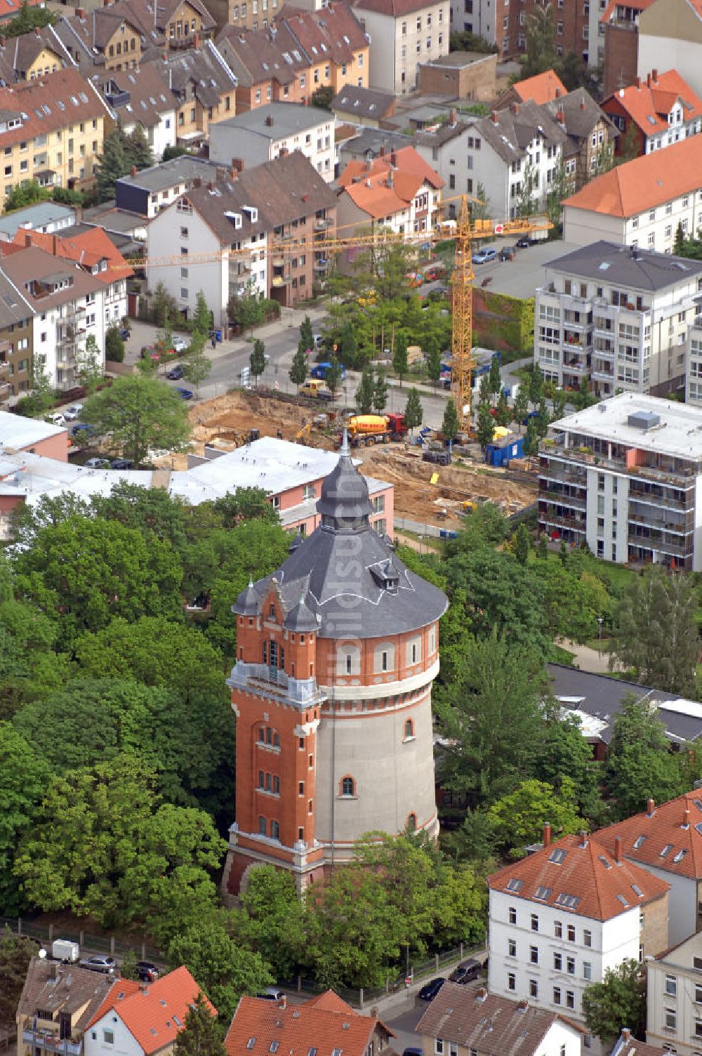 Luftbild Braunschweig - Wasserturm auf dem Giersberg