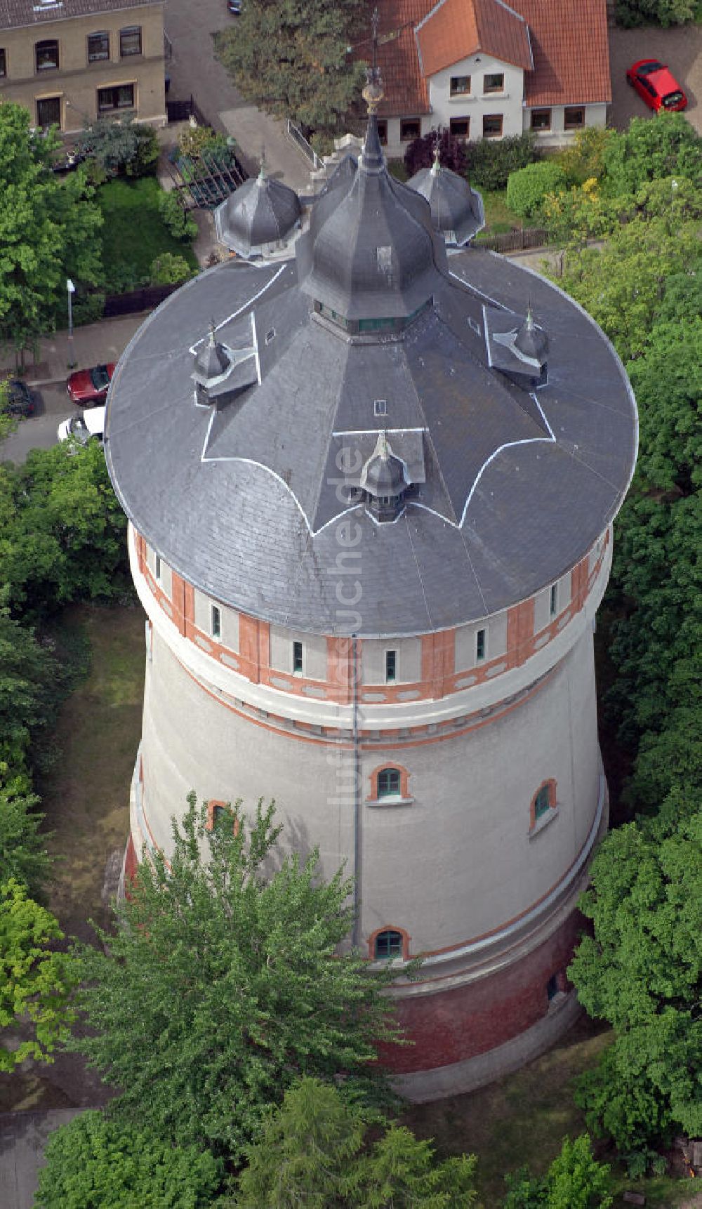 Luftaufnahme Braunschweig - Wasserturm auf dem Giersberg