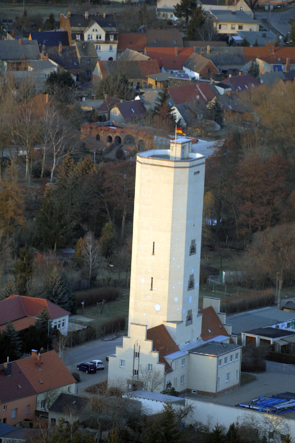 Luftaufnahme Gräfenhainichen - Wasserturm von Gräfenhainichen