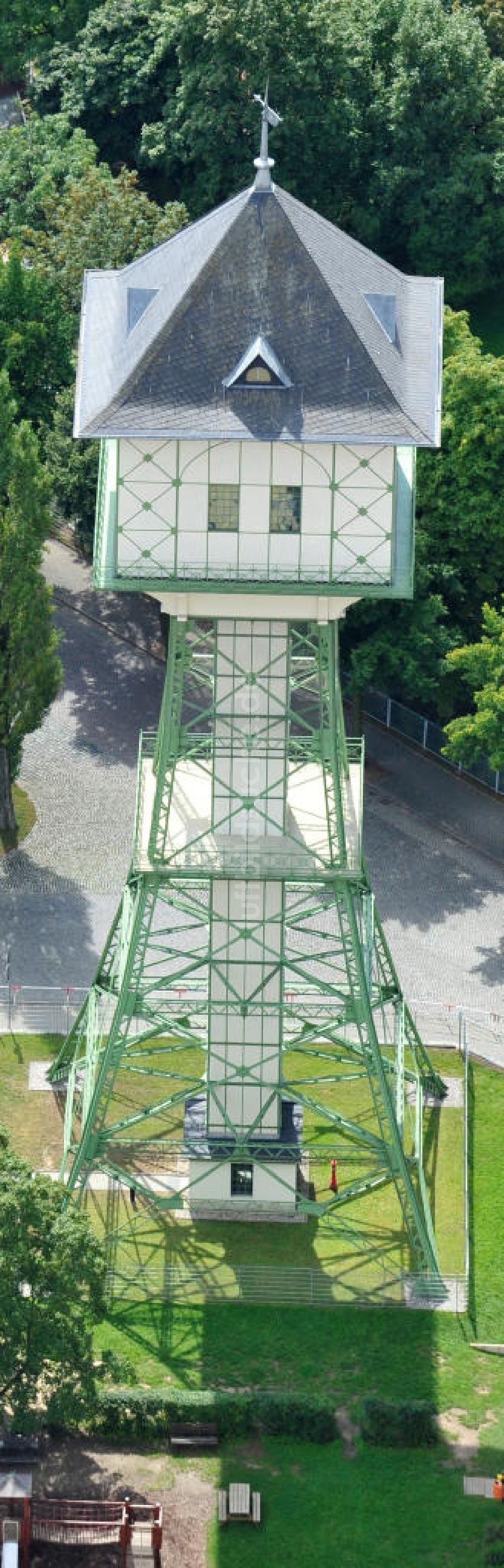 Groitzsch aus der Vogelperspektive: Wasserturm in Groitzsch