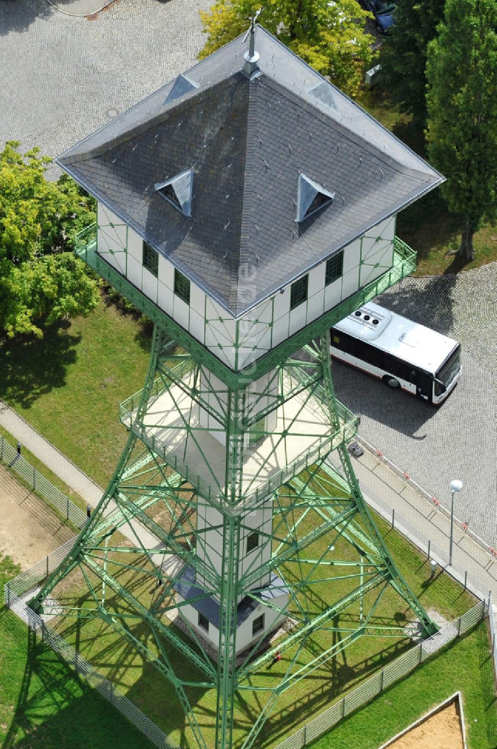 Luftbild Groitzsch - Wasserturm in Groitzsch