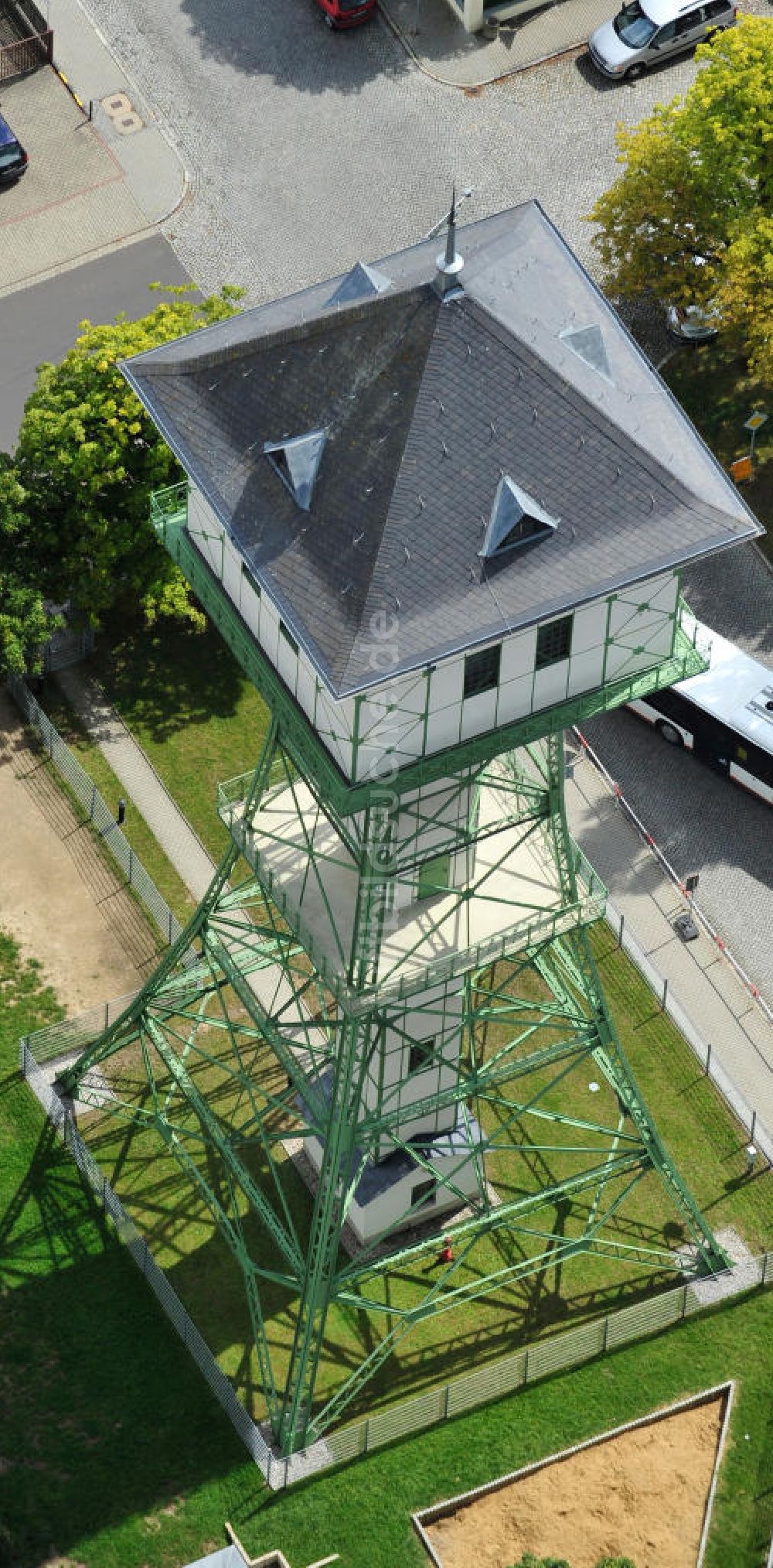 Luftaufnahme Groitzsch - Wasserturm in Groitzsch