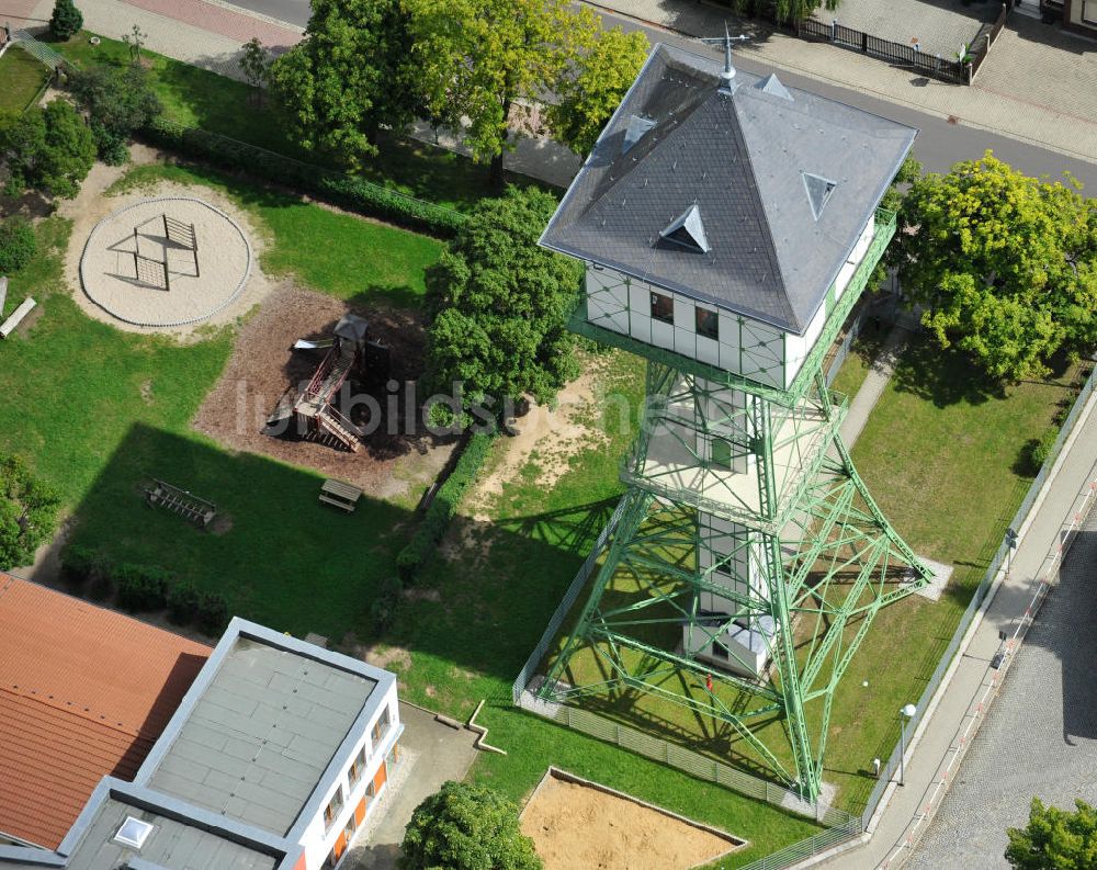 Luftbild Groitzsch - Wasserturm in Groitzsch