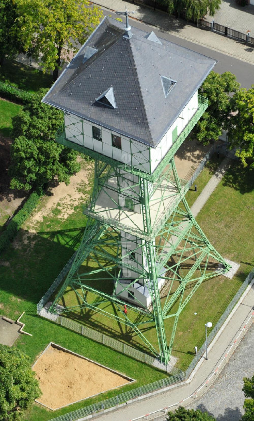 Luftaufnahme Groitzsch - Wasserturm in Groitzsch