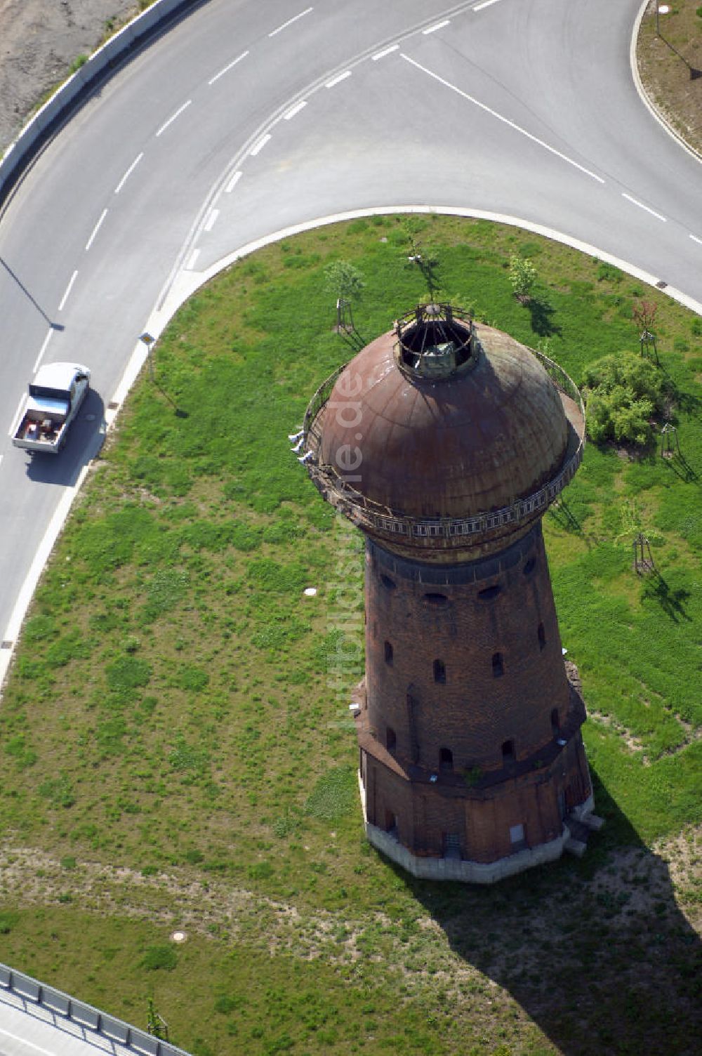 Halberstadt aus der Vogelperspektive: Wasserturm zu Halberstadt in Sachsen - Anhalt