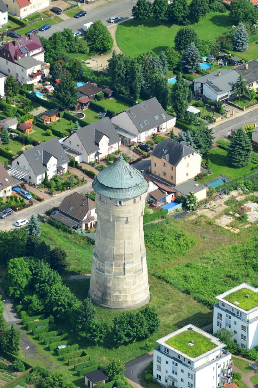 Leipzig von oben - Wasserturm Leipzig - Wahren im Bundesland Sachsen