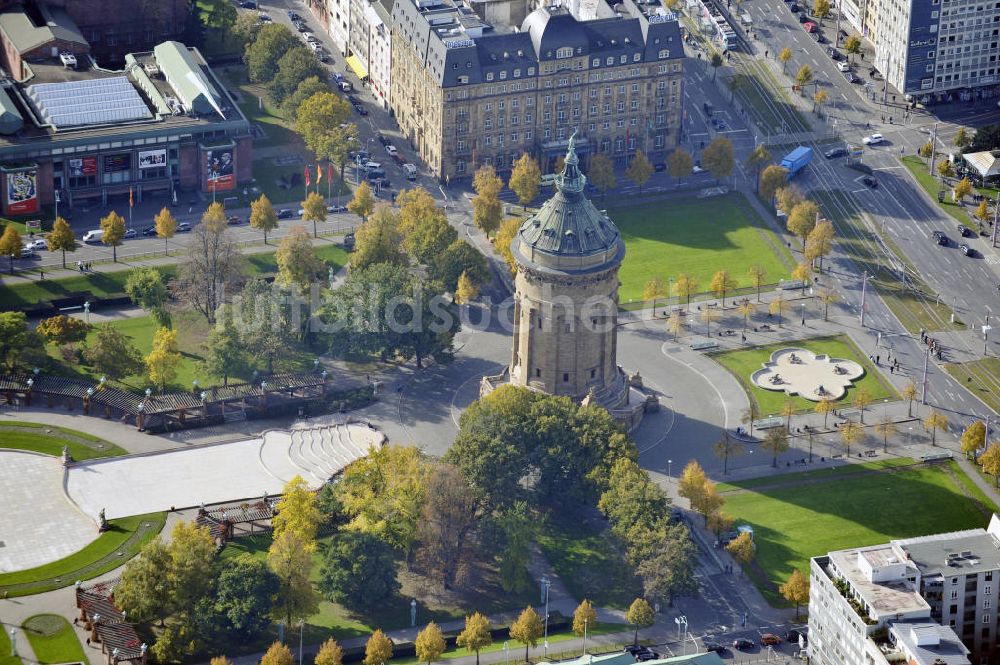 Luftbild Mannheim - Wasserturm Mannheim