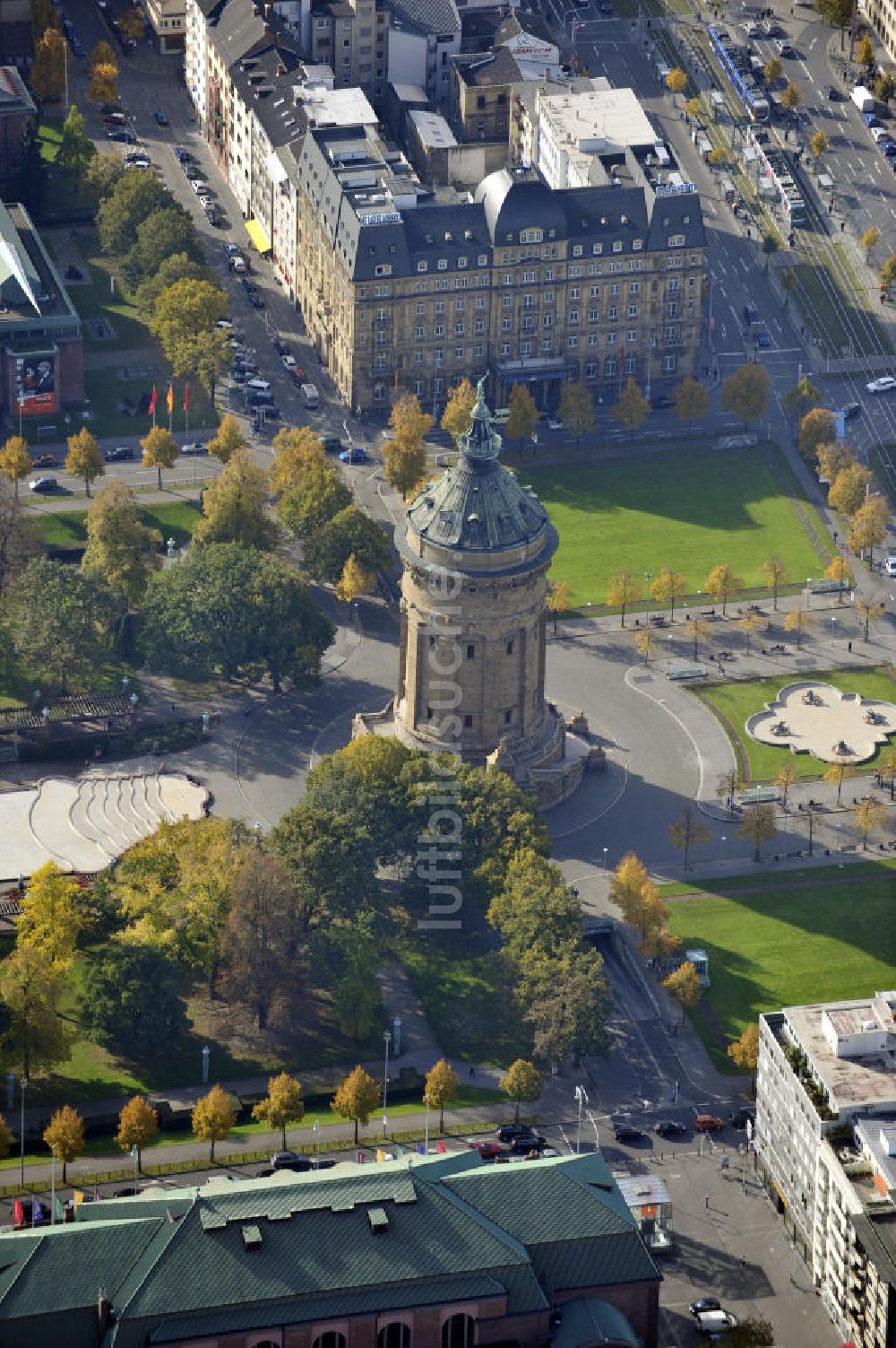 Luftaufnahme Mannheim - Wasserturm Mannheim