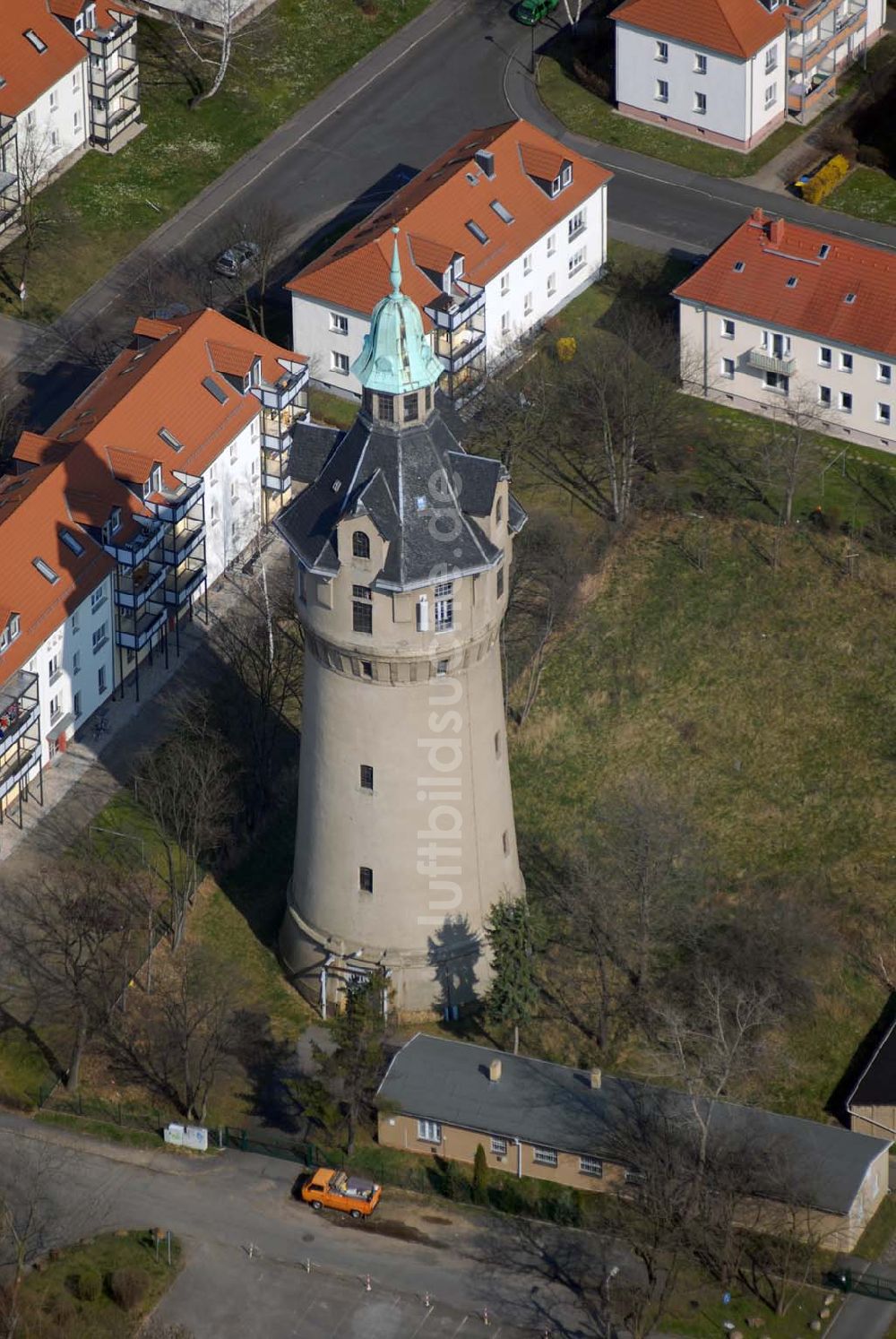 Luftaufnahme Leipzig - Wasserturm in Markkleeberg