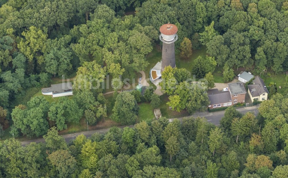 Luftbild Moers - Wasserturm in Moers im Ruhrgebiet in Nordrhein-Westfalen