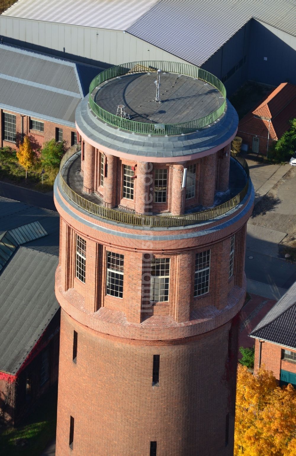 Luftbild Brandenburg an der Havel - Wasserturm im Ortsteil Kirchmöser der Stadt Brandenburg an der Havel im Bundesland Brandenburg