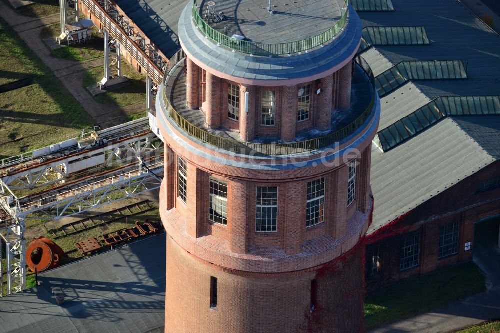 Luftaufnahme Brandenburg an der Havel - Wasserturm im Ortsteil Kirchmöser der Stadt Brandenburg an der Havel im Bundesland Brandenburg