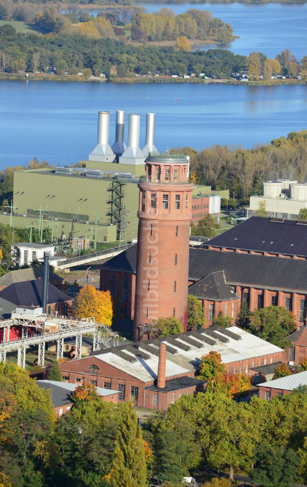 Luftbild Brandenburg an der Havel - Wasserturm im Ortsteil Kirchmöser der Stadt Brandenburg an der Havel im Bundesland Brandenburg