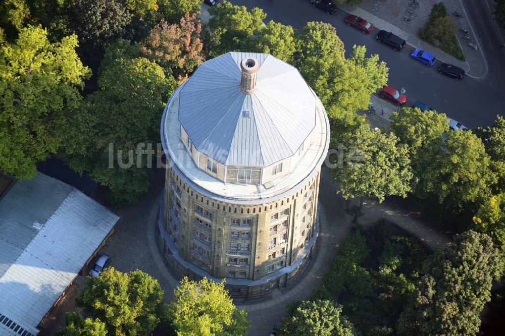 Berlin OT Prenzlauer Berg von oben - Wasserturm Prenzlauer Berg in Berlin