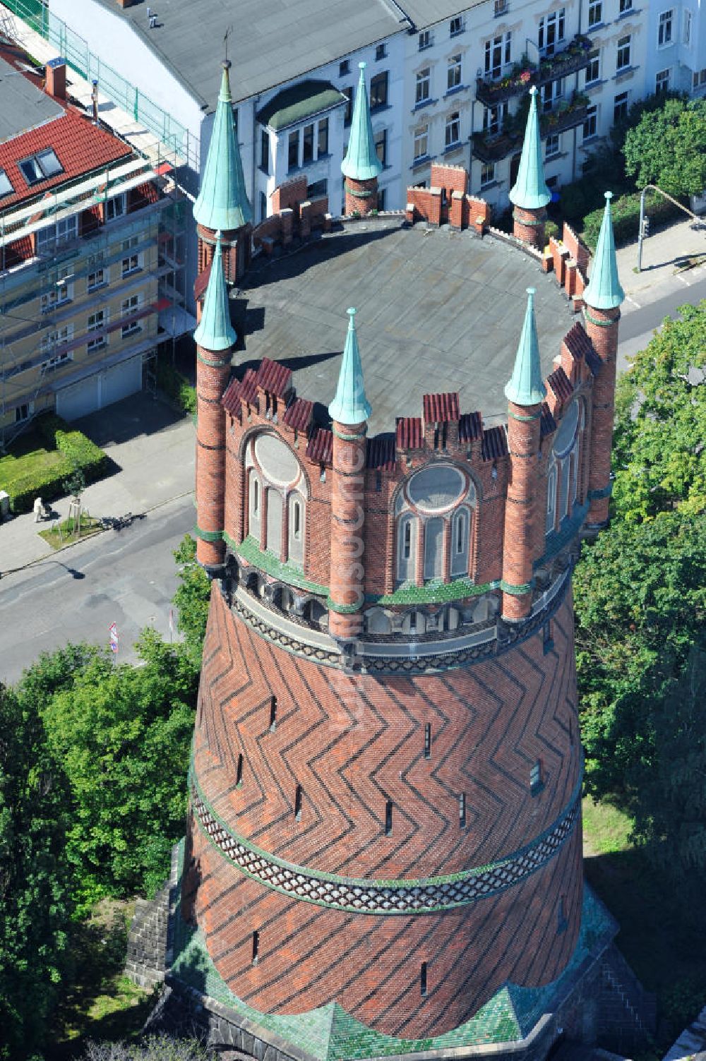 Rostock aus der Vogelperspektive: Wasserturm von Rostock / water tower of Rostock