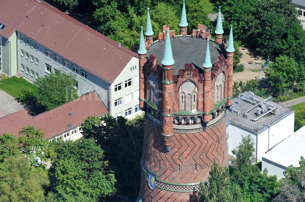 Rostock aus der Vogelperspektive: Wasserturm von Rostock / water tower of Rostock