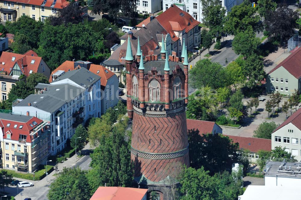 Luftaufnahme Rostock - Wasserturm von Rostock / water tower of Rostock