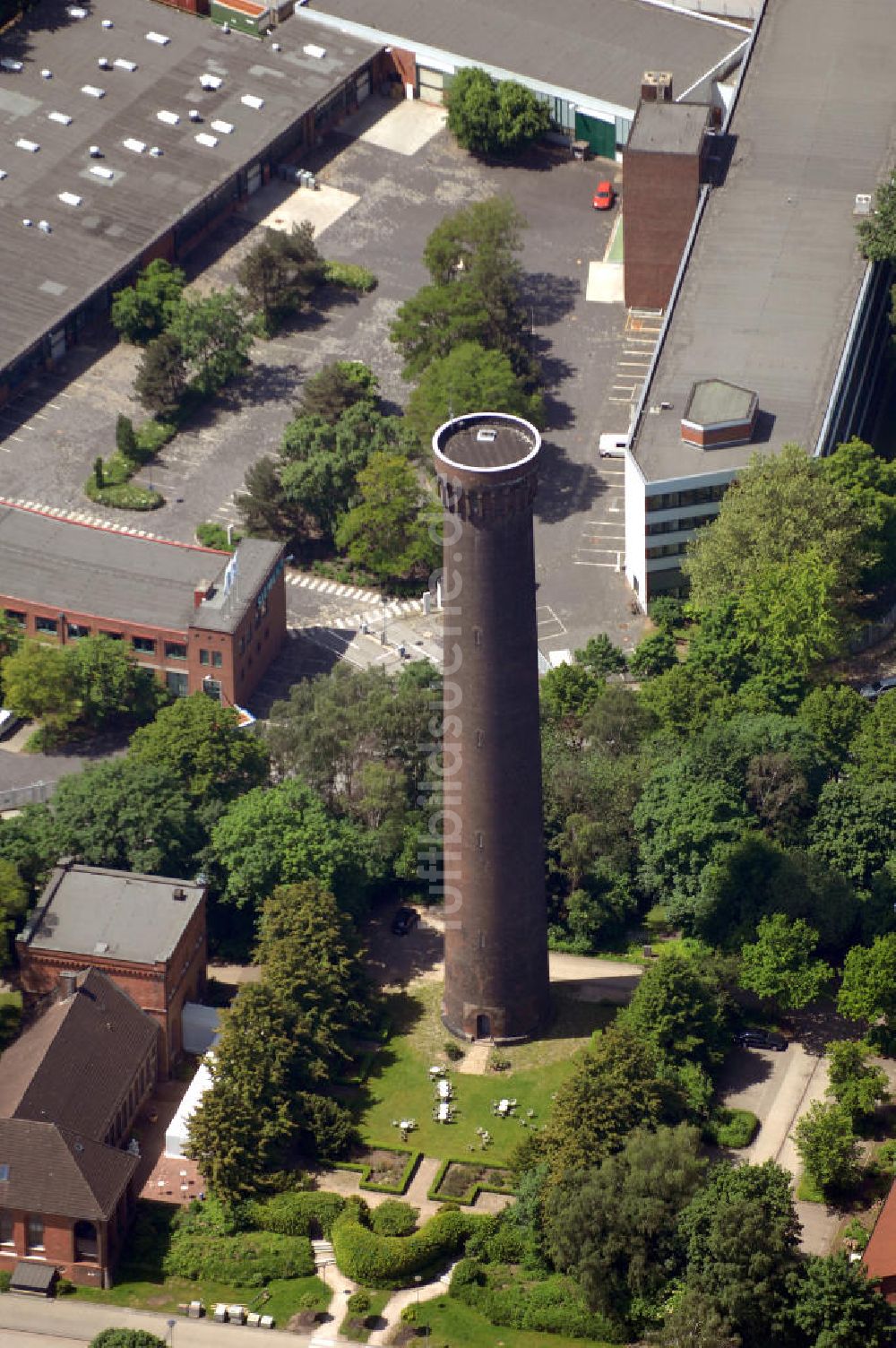 Luftaufnahme Hamburg - Wasserturm von Rothenburgsort in Hamburg-Mitte