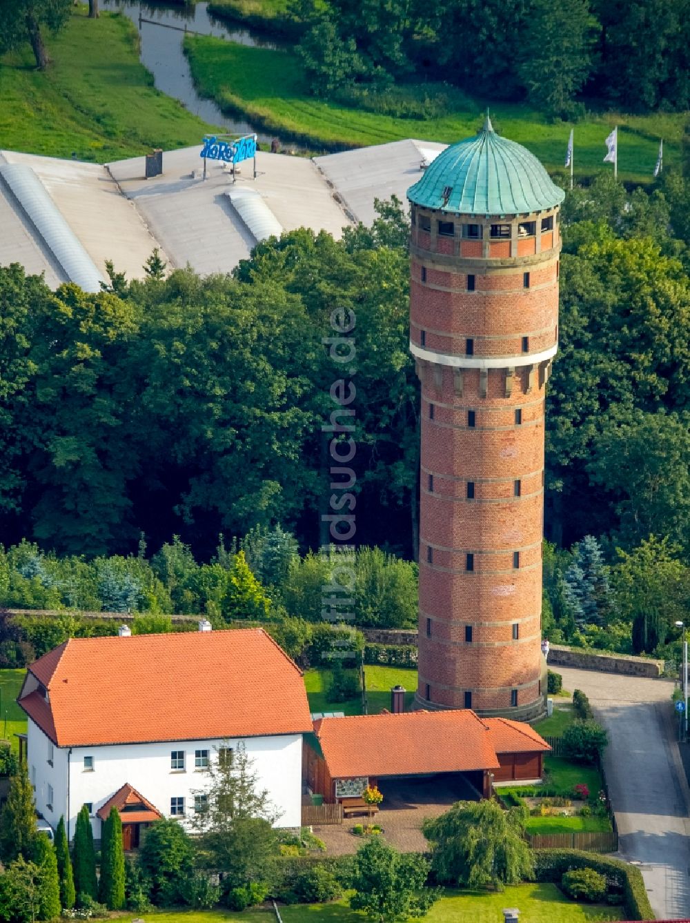 Luftaufnahme Rüthen - Wasserturm in Rüthen im Bundesland Nordrhein-Westfalen