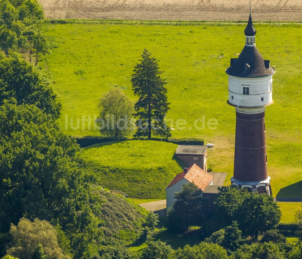 Warendorf aus der Vogelperspektive: Wasserturm in Warendorf im Bundesland Nordrhein-Westfalen