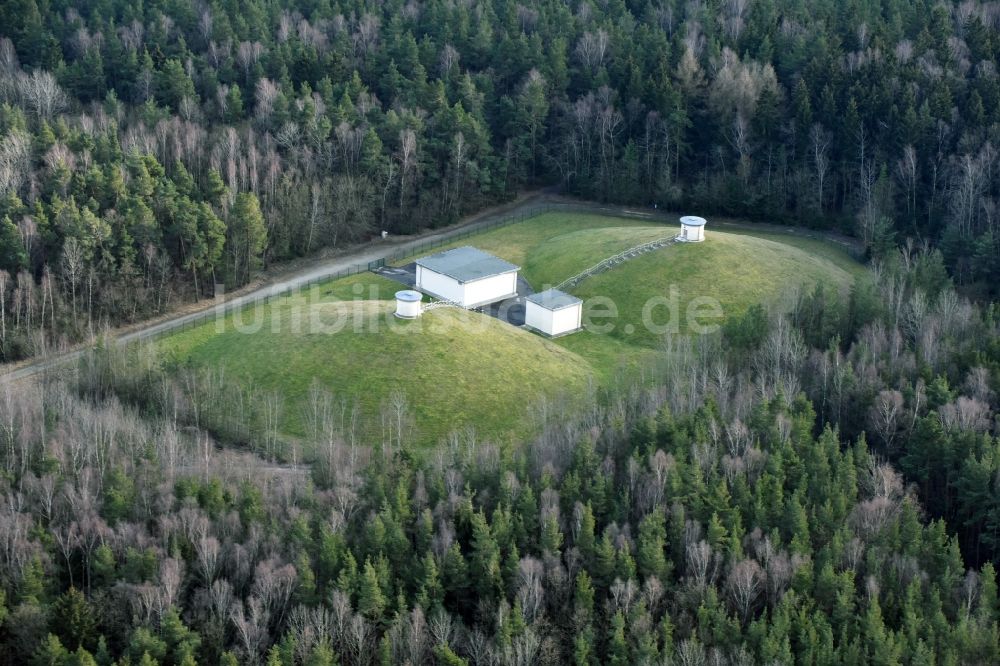 Luftbild Zeulenroda-Triebes - Wasserwerk - Erdspeicher Anlage in Zeulenroda-Triebes im Bundesland Thüringen