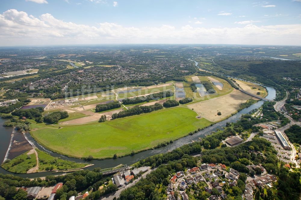 Luftbild Essen - Wasserwerk Essen-Überruhr in Essen im Bundesland Nordrhein-Westfalen