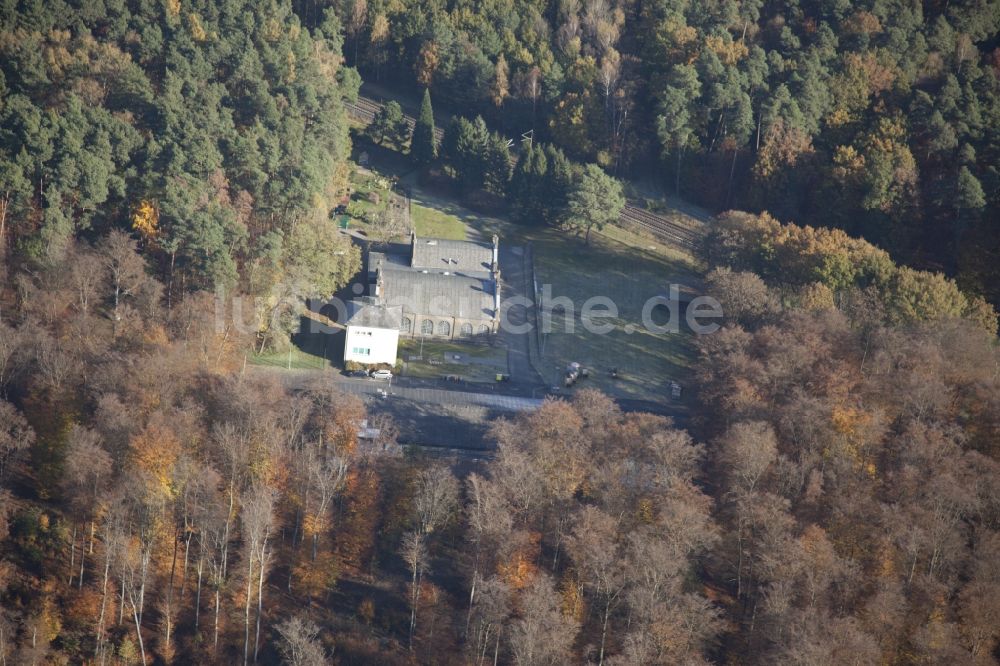 Luftaufnahme Heusenstamm - Wasserwerk Hintermark im Ortsteil Rembrücken in Heusenstamm im Bundesland Hessen