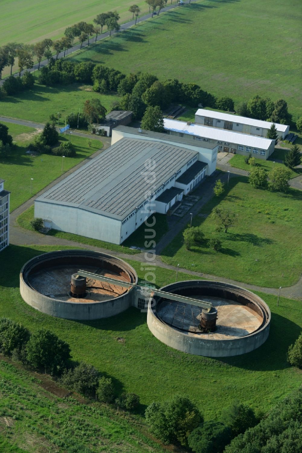 Luftaufnahme Bad Schmiedeberg - Wasserwerk - Hochspeicher Anlage in Bad Schmiedeberg im Bundesland Sachsen-Anhalt