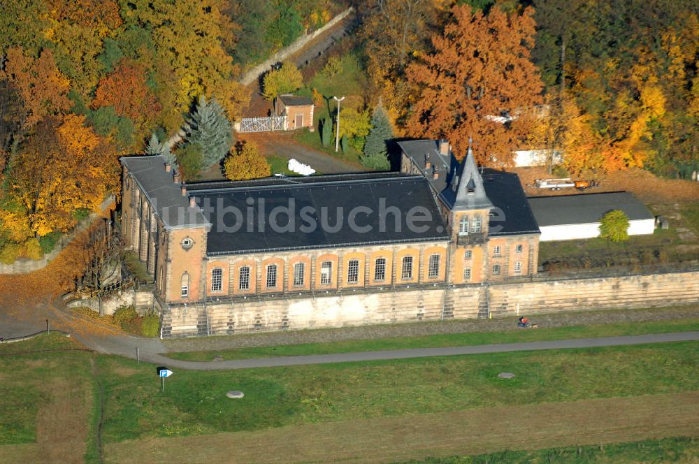 Dresden von oben - Wasserwerk Saloppe in Dresden