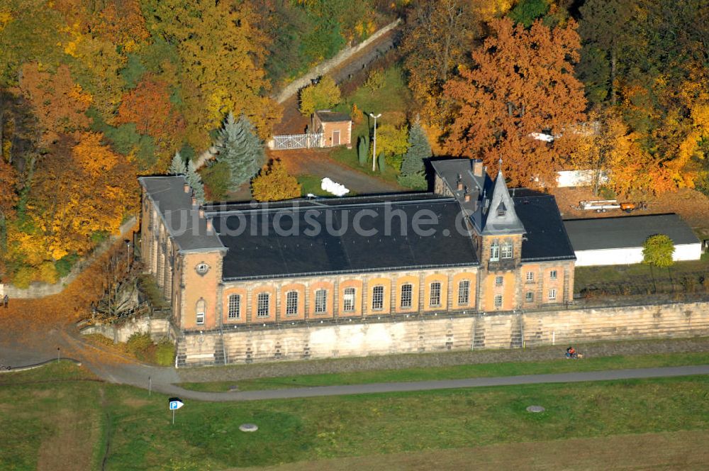 Dresden aus der Vogelperspektive: Wasserwerk Saloppe in Dresden