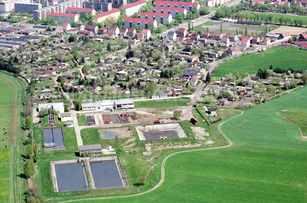 Luftaufnahme Finsterwalde - 04.05.1995 Wasserwerk Stadtwerke Finsterwalde