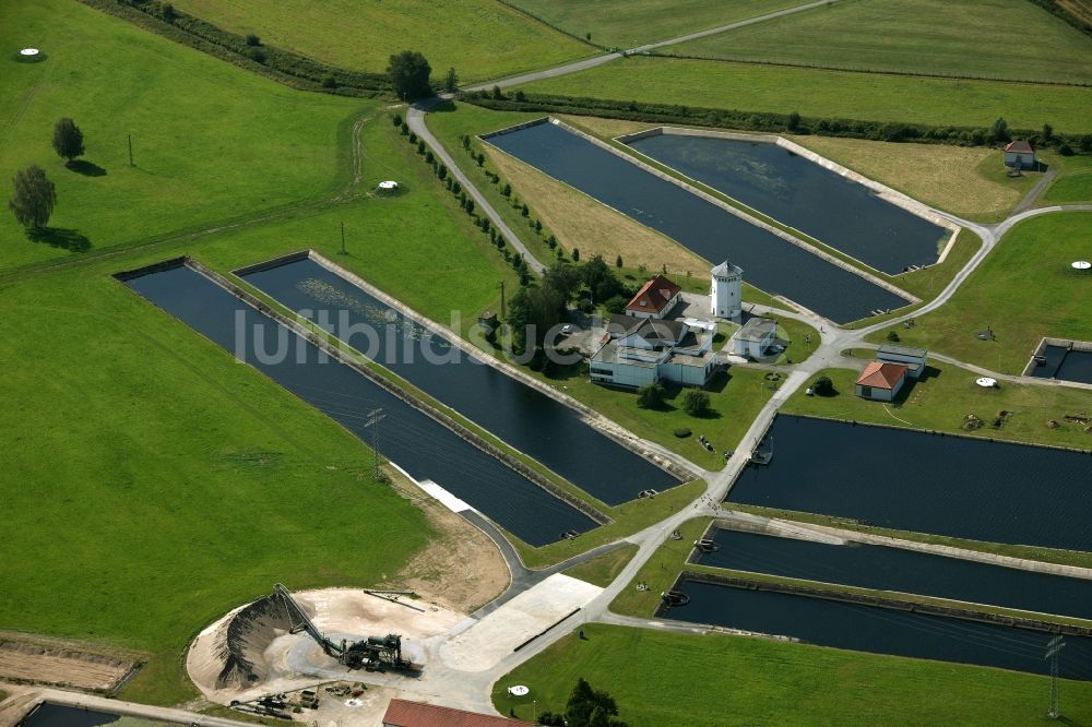 Fröndenberg / Ruhr von oben - Wasserwerk der Stadtwerke Hamm GmbH in Fröndenberg / Ruhr im Bundesland Nordrhein-Westfalen