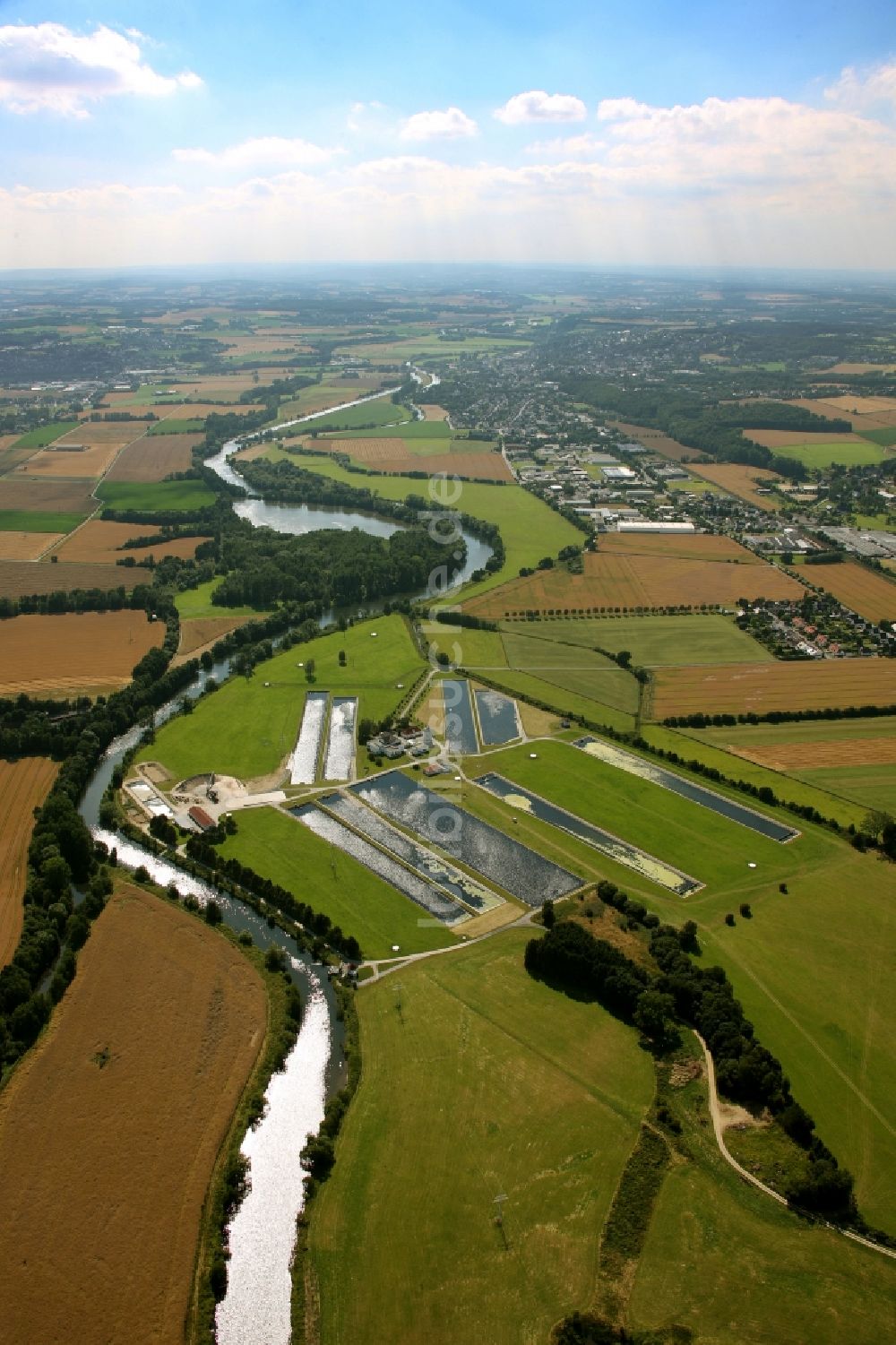 Luftbild Fröndenberg / Ruhr - Wasserwerk der Stadtwerke Hamm GmbH in Fröndenberg / Ruhr im Bundesland Nordrhein-Westfalen