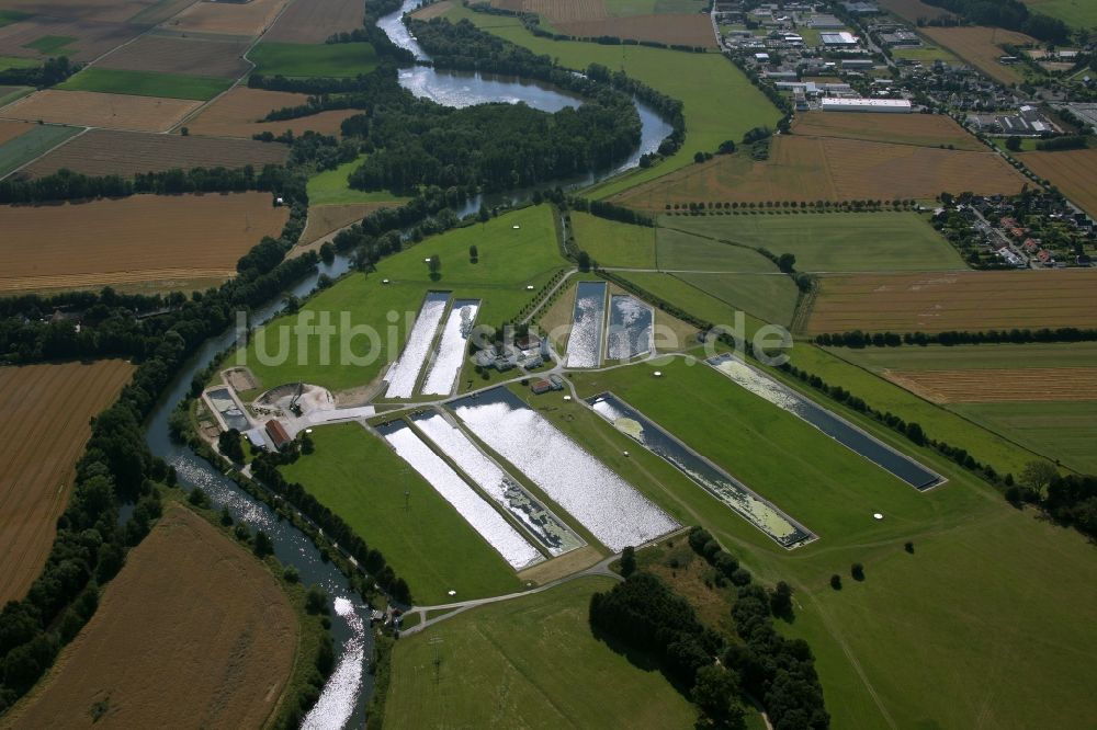 Luftaufnahme Fröndenberg / Ruhr - Wasserwerk der Stadtwerke Hamm GmbH in Fröndenberg / Ruhr im Bundesland Nordrhein-Westfalen