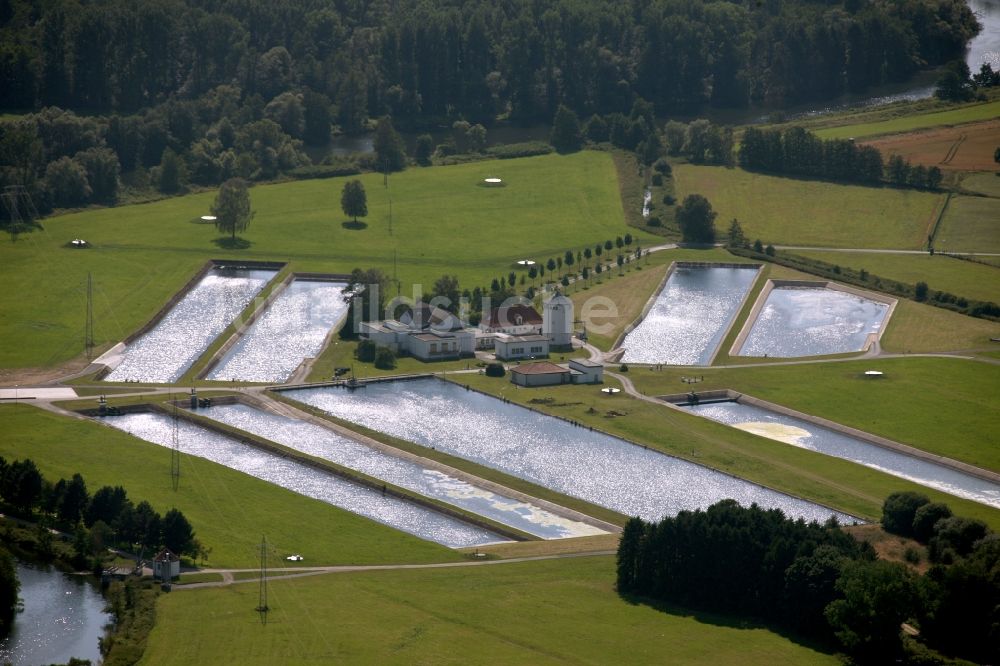 Fröndenberg / Ruhr von oben - Wasserwerk der Stadtwerke Hamm GmbH in Fröndenberg / Ruhr im Bundesland Nordrhein-Westfalen