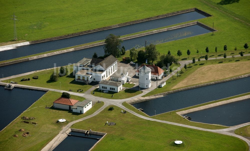 Fröndenberg / Ruhr aus der Vogelperspektive: Wasserwerk der Stadtwerke Hamm GmbH in Fröndenberg / Ruhr im Bundesland Nordrhein-Westfalen