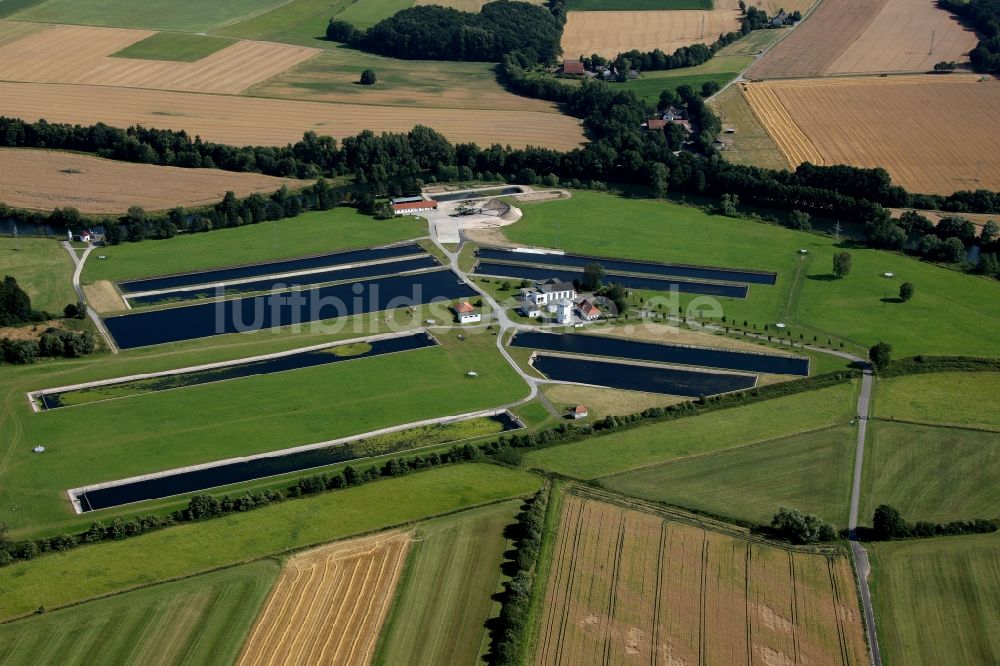 Luftaufnahme Fröndenberg / Ruhr - Wasserwerk der Stadtwerke Hamm GmbH in Fröndenberg / Ruhr im Bundesland Nordrhein-Westfalen