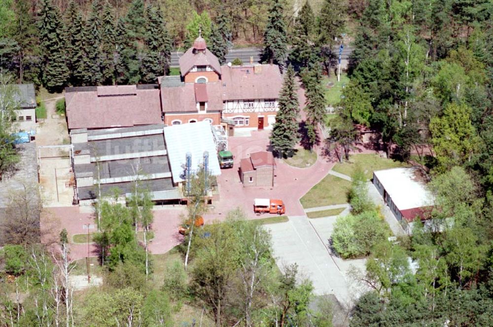 Finsterwalde von oben - 04.05.1995 Wasserwerk Stadwerke Finsterwalde