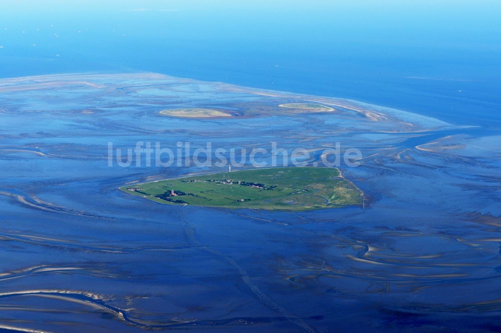 Luftbild Cuxhaven - Wattenmeer der Nordsee- Küste bei Cuxhaven im Bundesland Niedersachsen