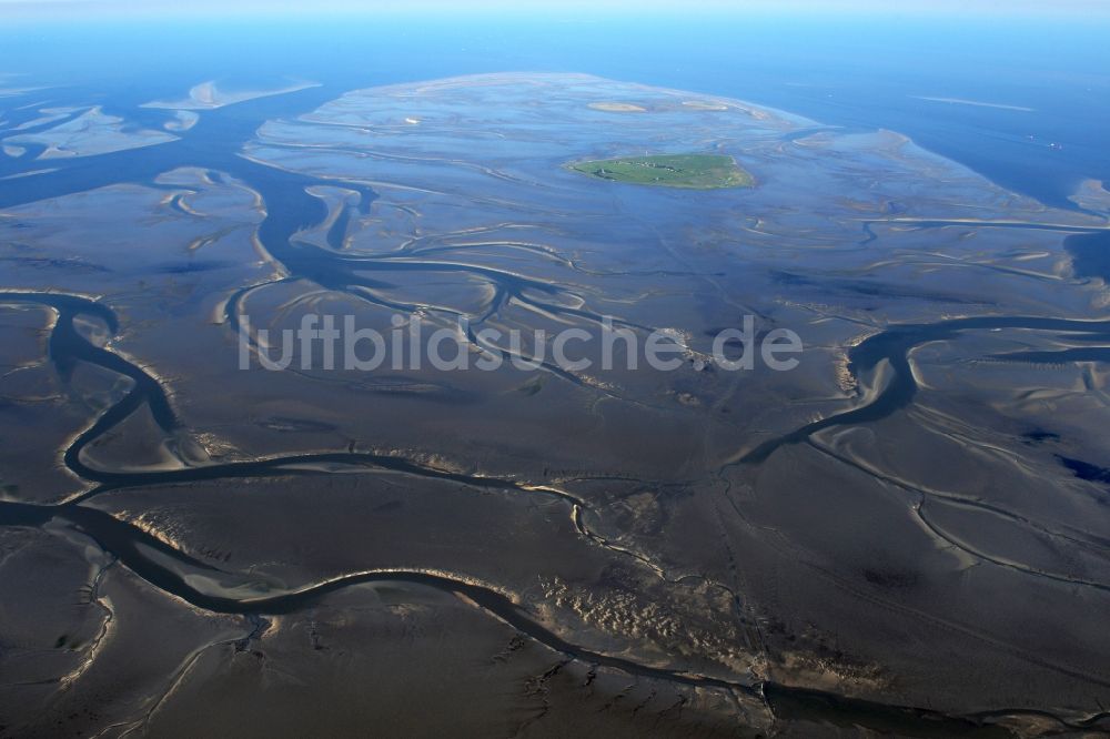 Luftaufnahme Cuxhaven - Wattenmeer der Nordsee- Küste bei Cuxhaven im Bundesland Niedersachsen