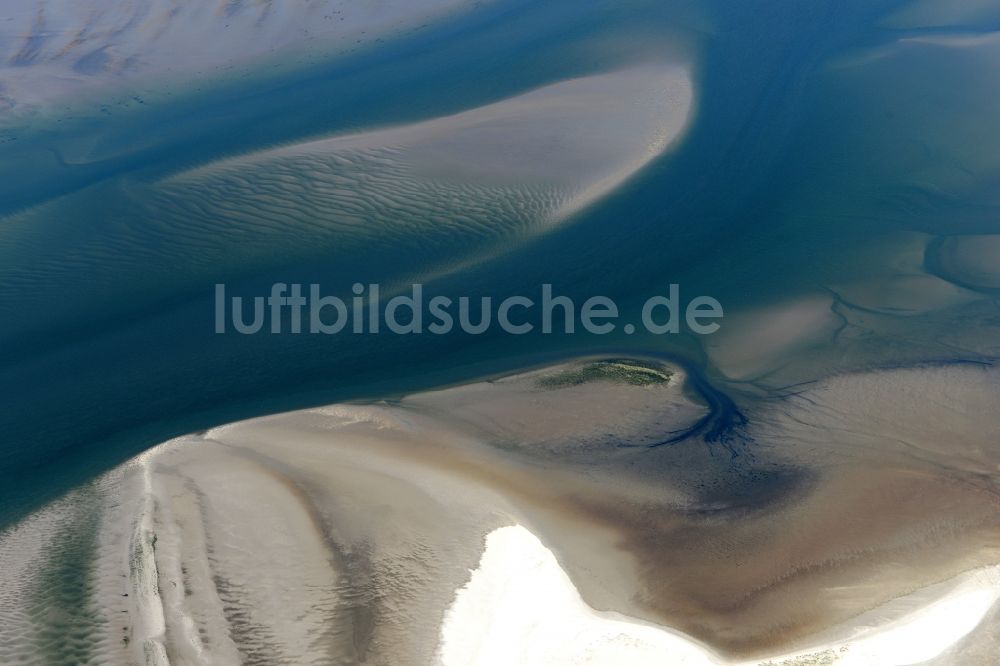 Luftbild Cuxhaven - Wattenmeer der Nordsee- Küste bei Cuxhaven im Bundesland Niedersachsen