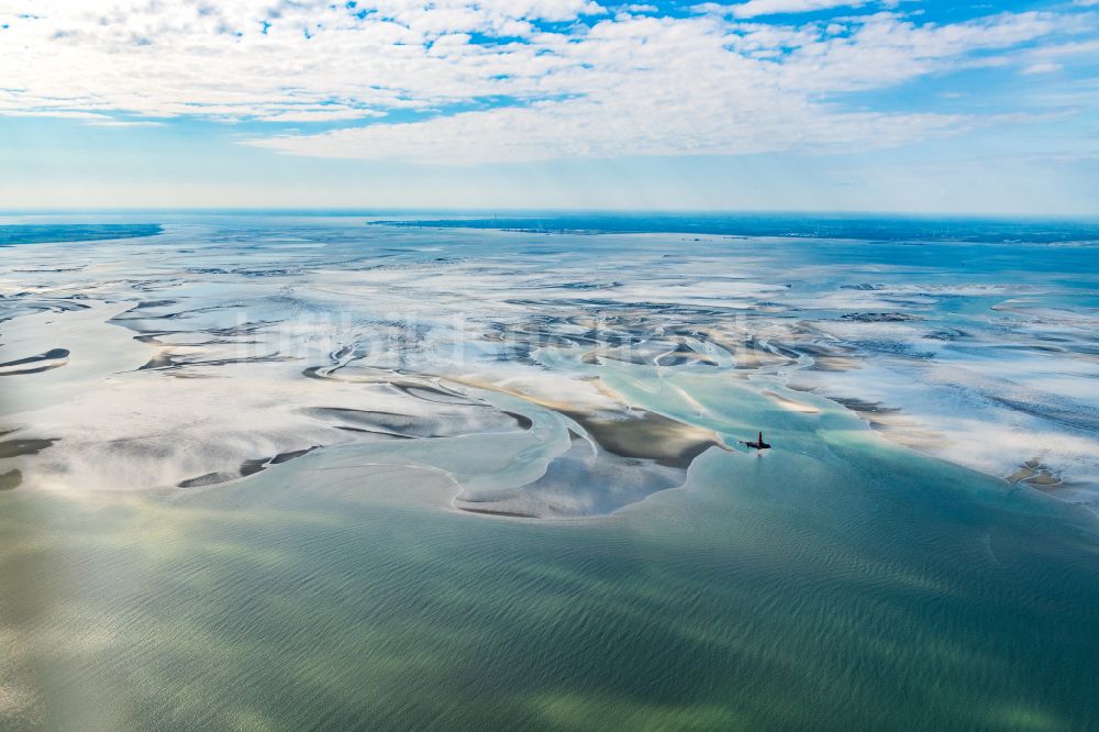 Luftbild Butjadingen - Wattenmeer der Nordsee- Küste in Butjadingen im Bundesland Niedersachsen, Deutschland