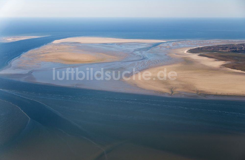 Luftbild Fanö - Wattenmeer der Nordsee- Küste vor Fanö in Dänemark