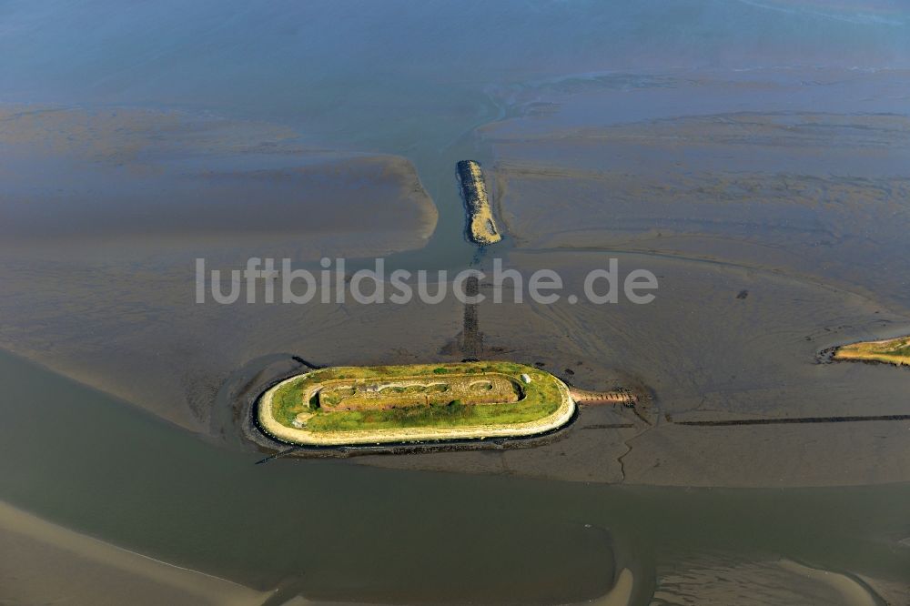 Luftbild Nordenham - Wattenmeer der Nordsee- Küste in Nordenham im Bundesland Niedersachsen